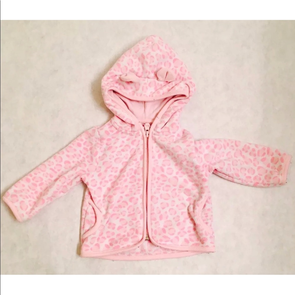 Carter's Baby Girl Zip-Up Hoodie 9M Pink